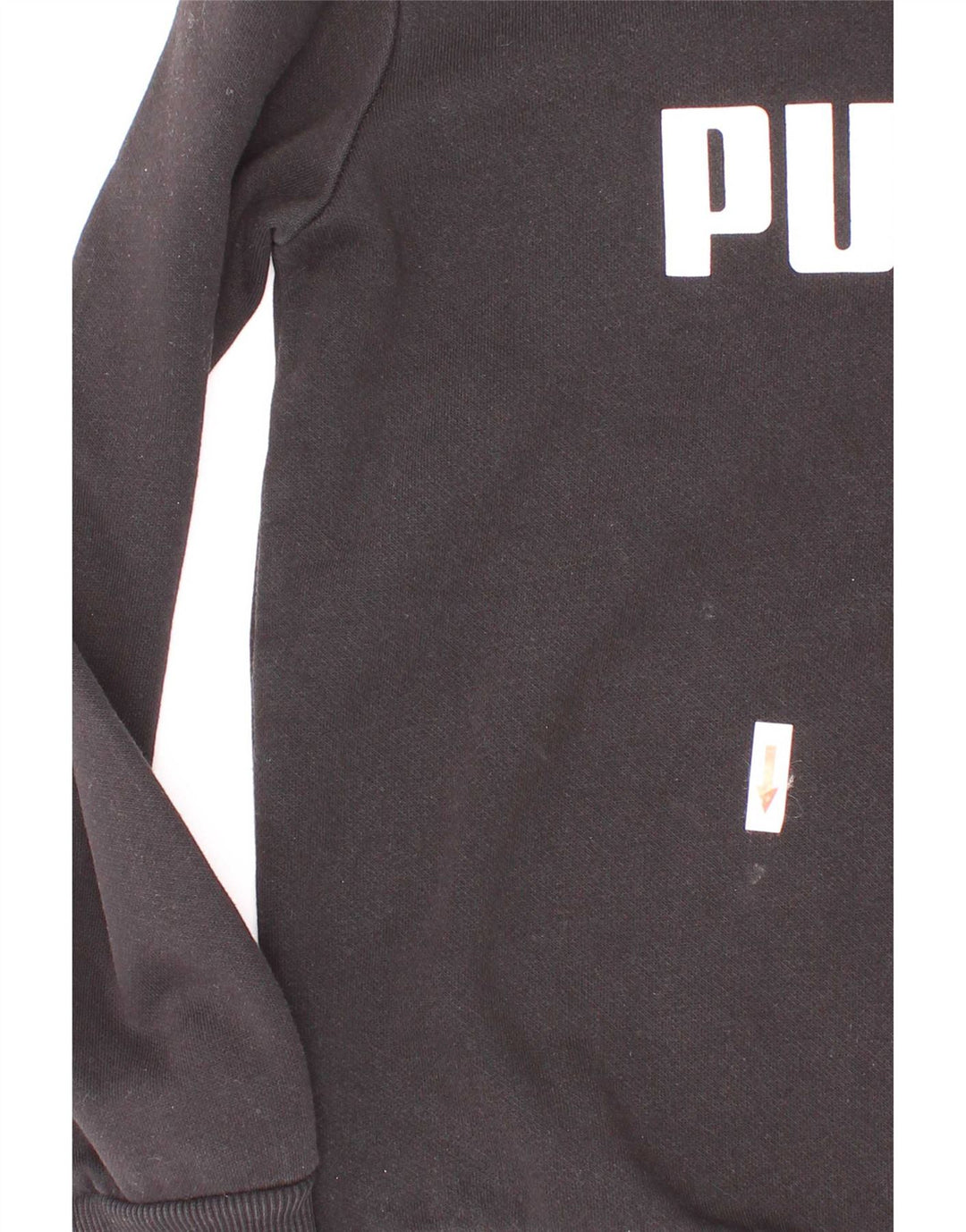 Puma Boys Graphic Sweatshirt Jumper 7-8 år Sort Bomuld