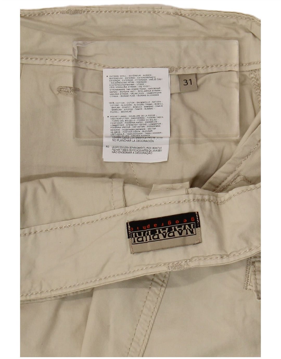 Napapijri Herre Cargo Shorts W31 Medium Beige Bomuld