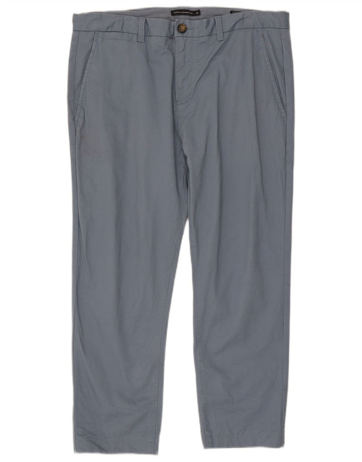 French Connection Herre Slim Fit Cropped Trousers W36 L25 Blå