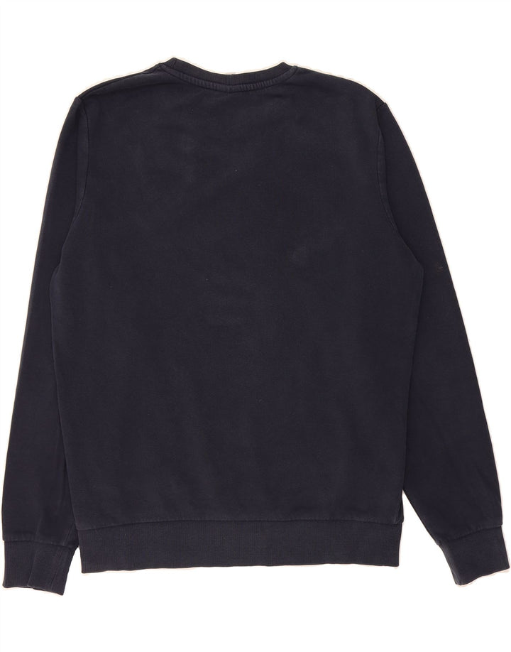 JACK & JONES Mens Sweatshirt Jumper Medium Navy Blue Cotton Vintage Jack & Jones and Second-Hand Jack & Jones from Messina Hembry 