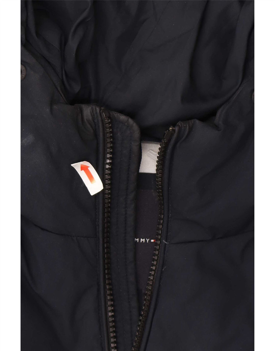 Tommy Hilfiger Herre hættepolstret jakke UK 38 Medium Navy Blue Polyester