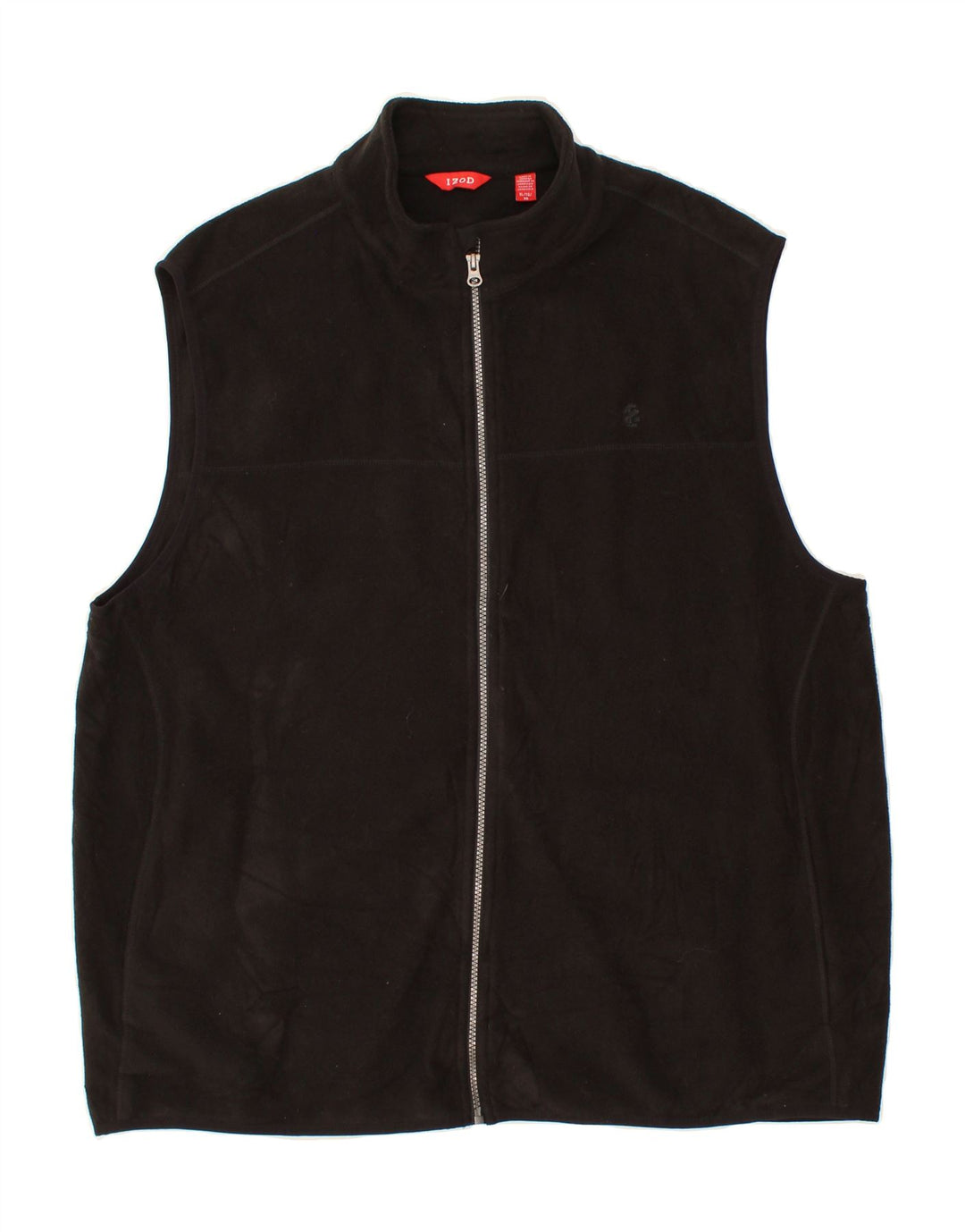 IZOD Mens Fleece Gilet UK 42 XL Black Polyester Vintage Izod and Second-Hand Izod from Messina Hembry 