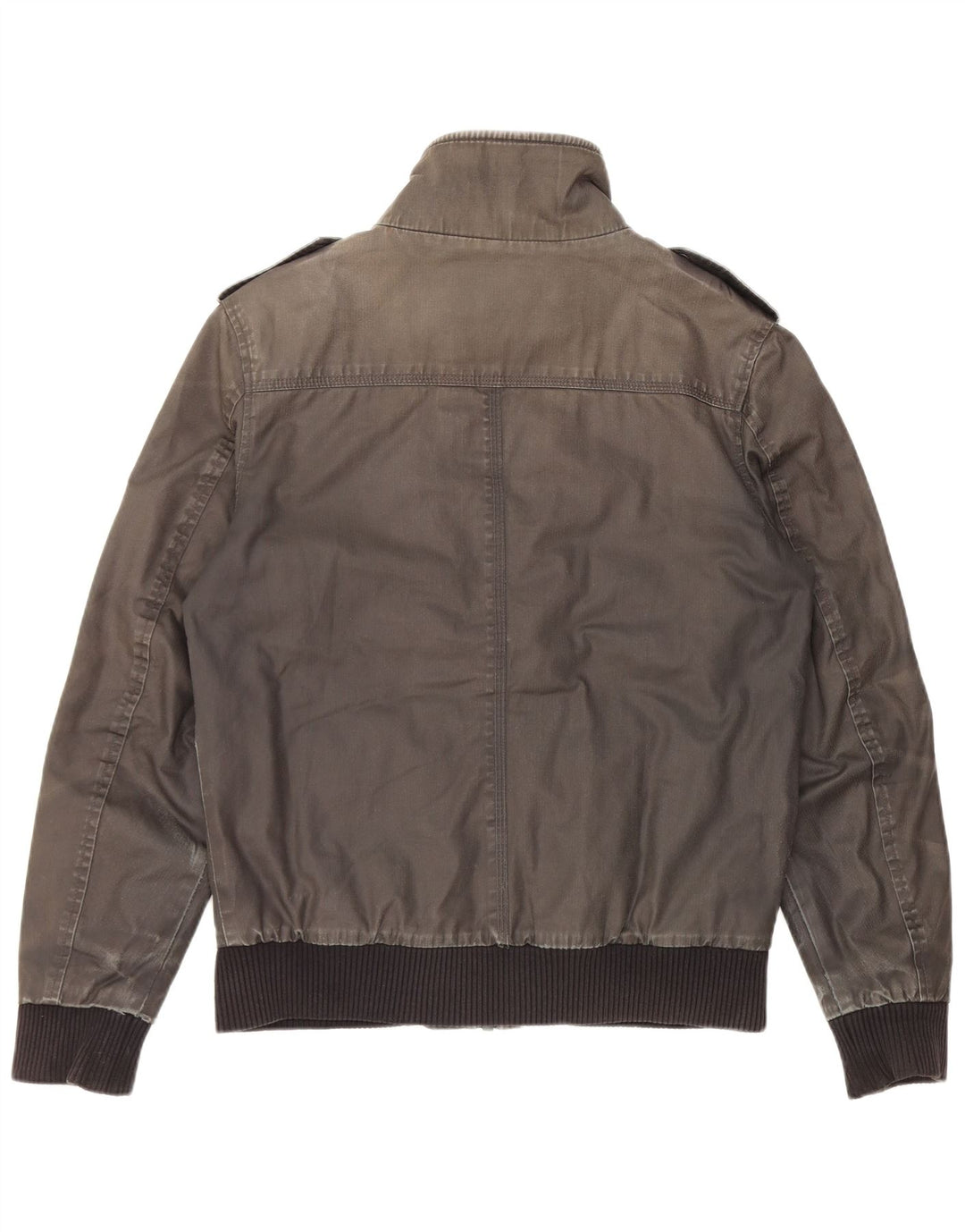 Jack & Jones Herre Military Jacket UK 36 Small Grey Cotton