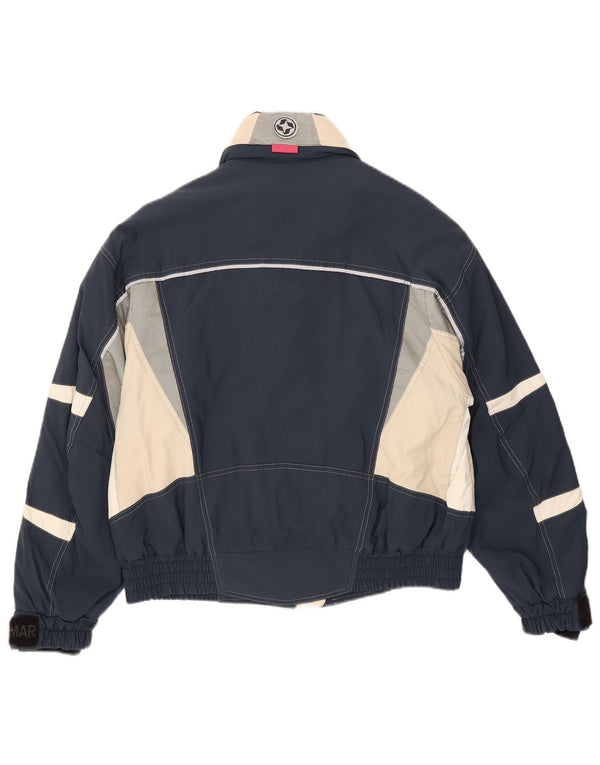 Colmar Dame Hætte Skijakke IT 44 Medium Navy Blue Colourblock