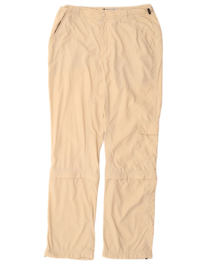 COLUMBIA Womens Straight Cargo Trousers US 8 Medium W28 L30 Beige Nylon