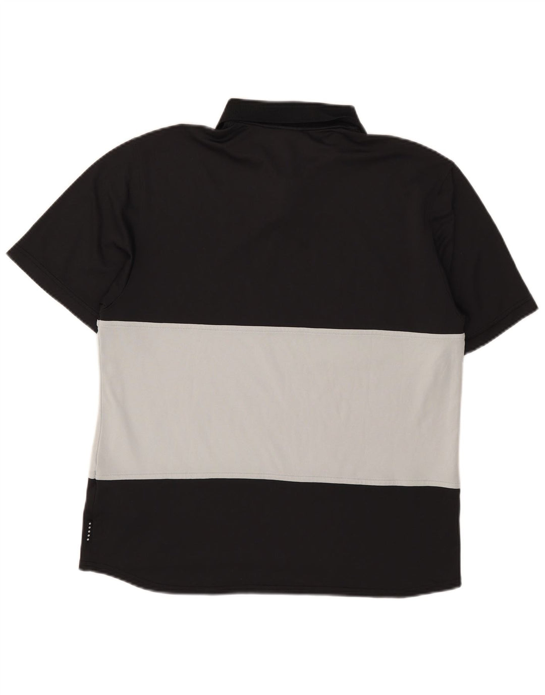Nike Poloshirt til mænd, lille sort Colourblock Polyester