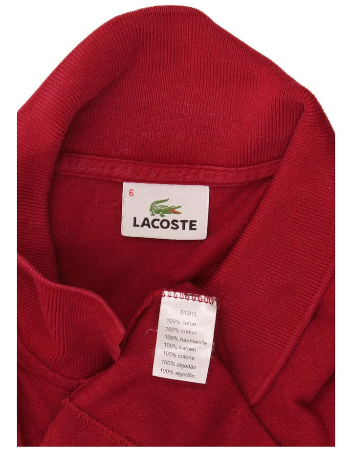 LACOSTE Poloskjorte til mænd str. 6 XL Rød