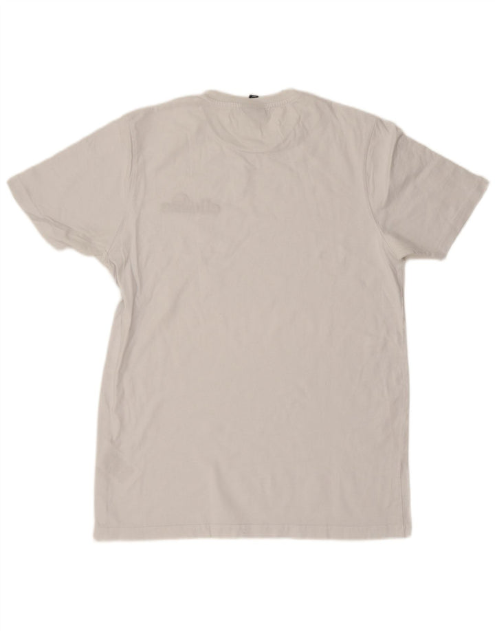 Ellesse Herre T-Shirt Top Stor Hvid Bomuld
