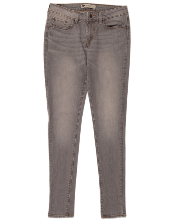 LEVI'S Dame 535 Legging Skinny Jeans W30 L32 Grå Bomuld