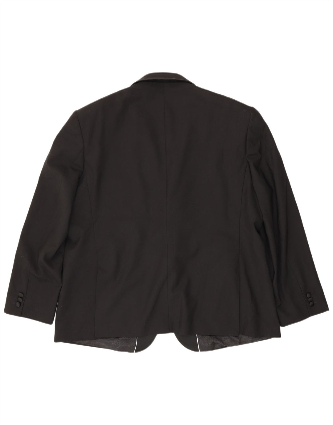 Pierre Cardin Herre 1 Knap Blazer Jakke UK 52 6XL Sort Polyester
