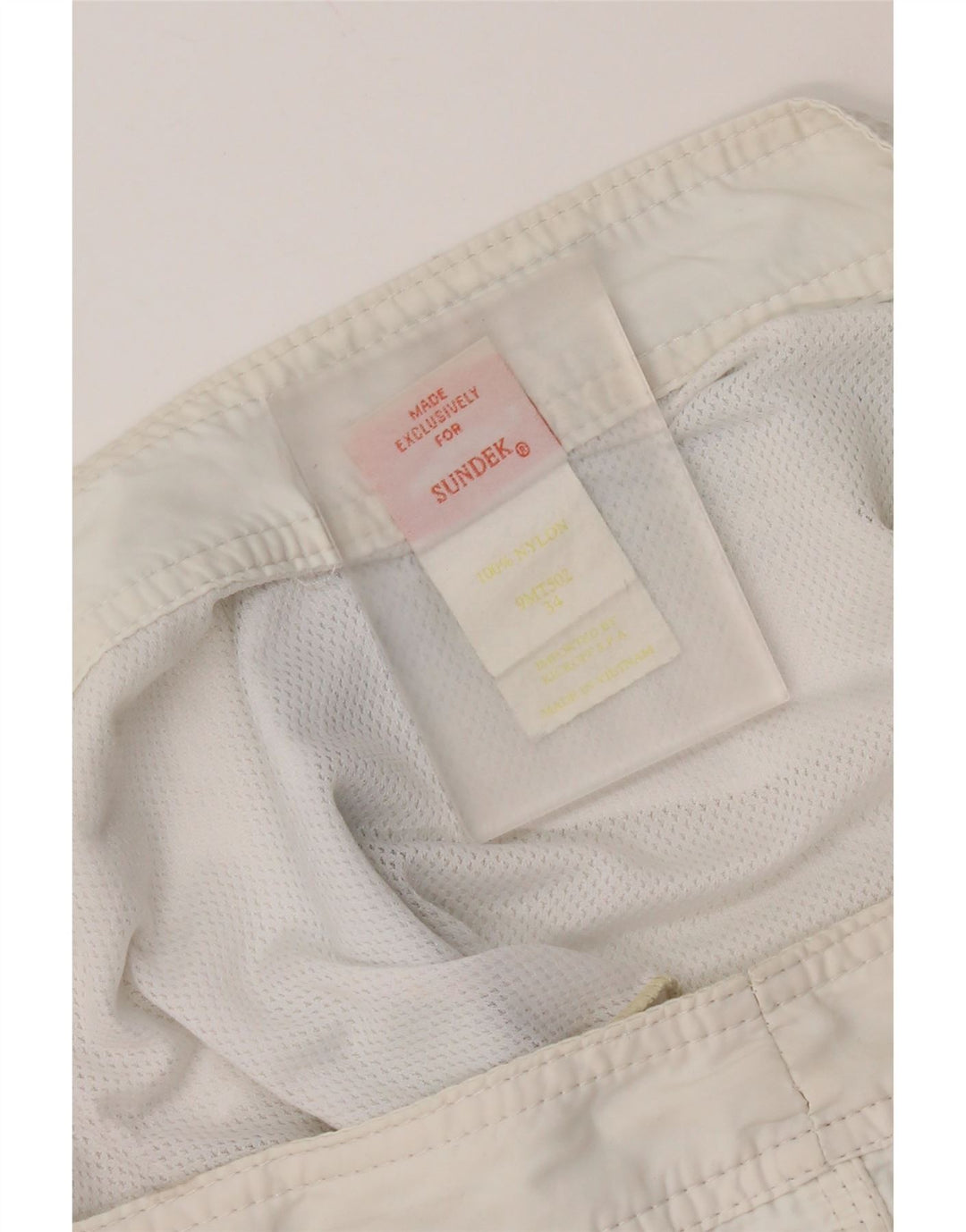 Sundek Herre badeshorts Stor Hvid Nylon