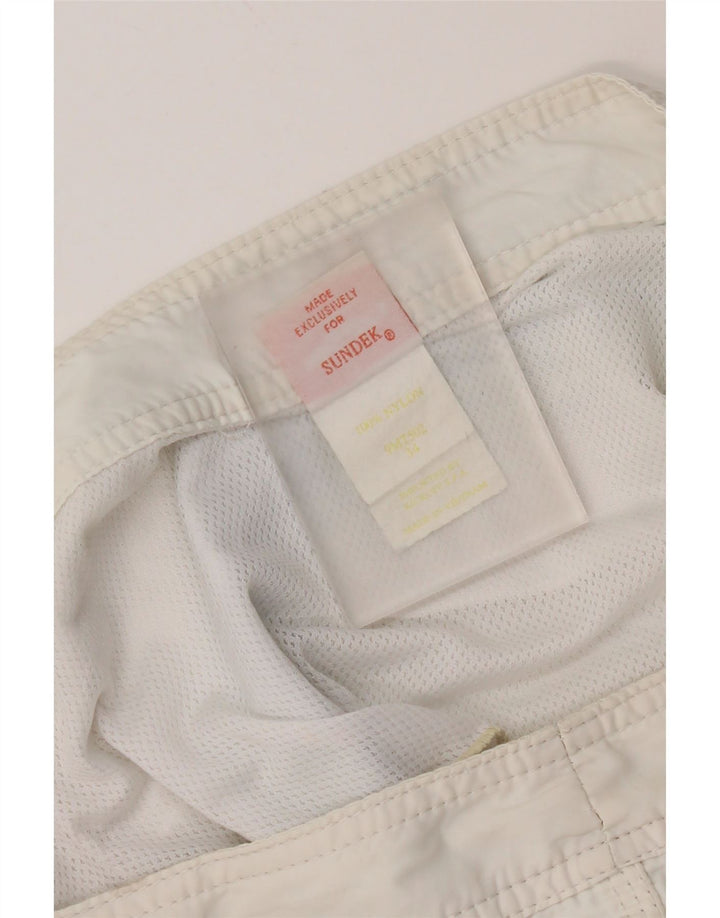 Sundek Herre badeshorts Stor Hvid Nylon