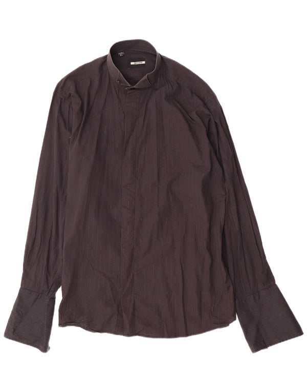 PIERRE CARDIN Herre formel skjorte str. 16 1/2 41 Stor sort nålestribe