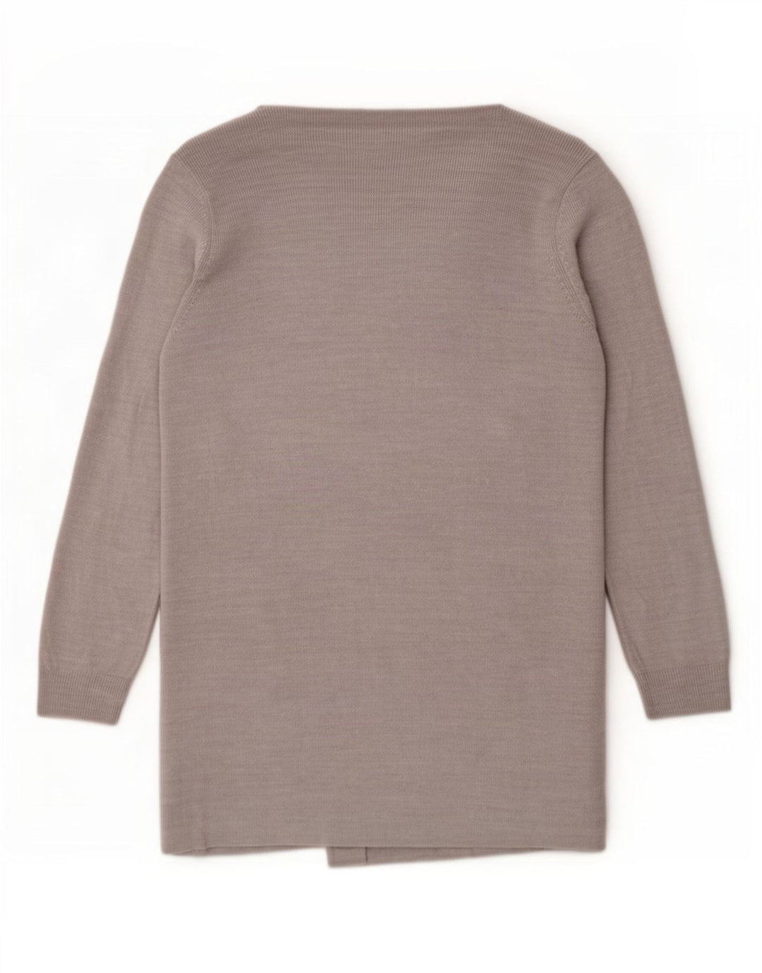 Marks & Spencer Dame Longline Cardigan Sweater UK 14 Medium Grey Flecked