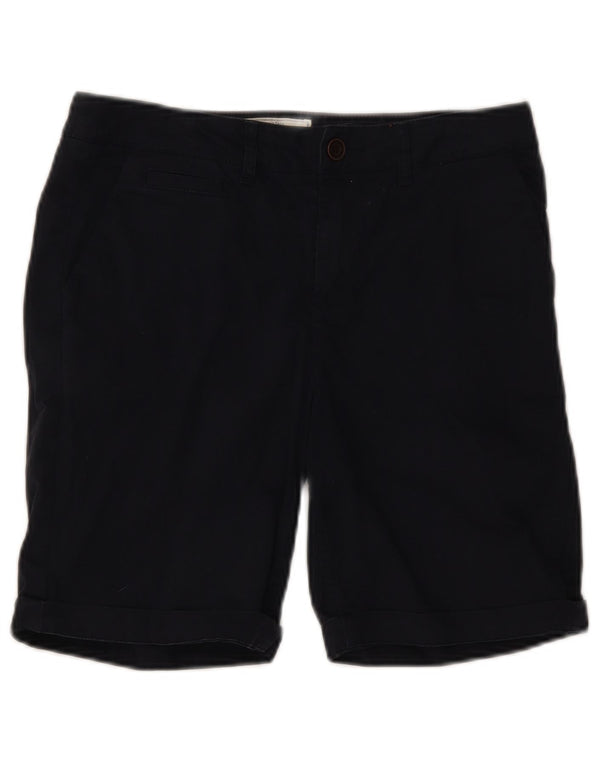 Fat Face Dame Bermuda Shorts UK 10 Small W32 Navy Blue Bomuld