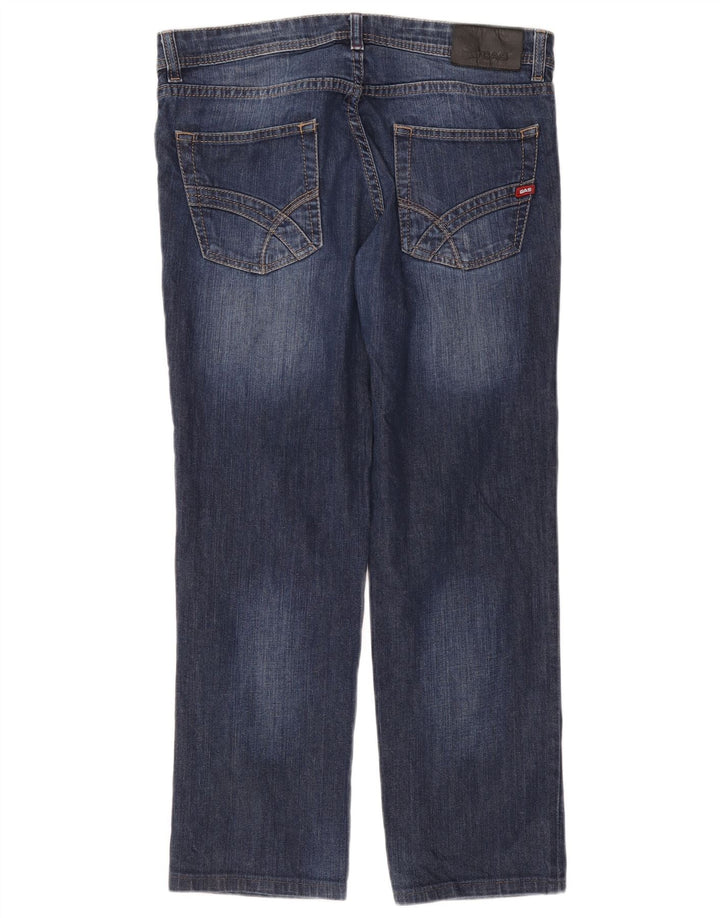 Gas Straight Jeans til mænd W32 L28 Marineblå bomuld