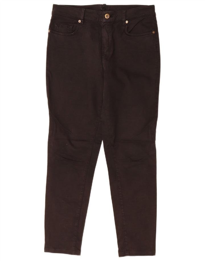 Massimo Dutti Dame Crop Skinny Jeans EU 40 Medium W30 L26 Sort