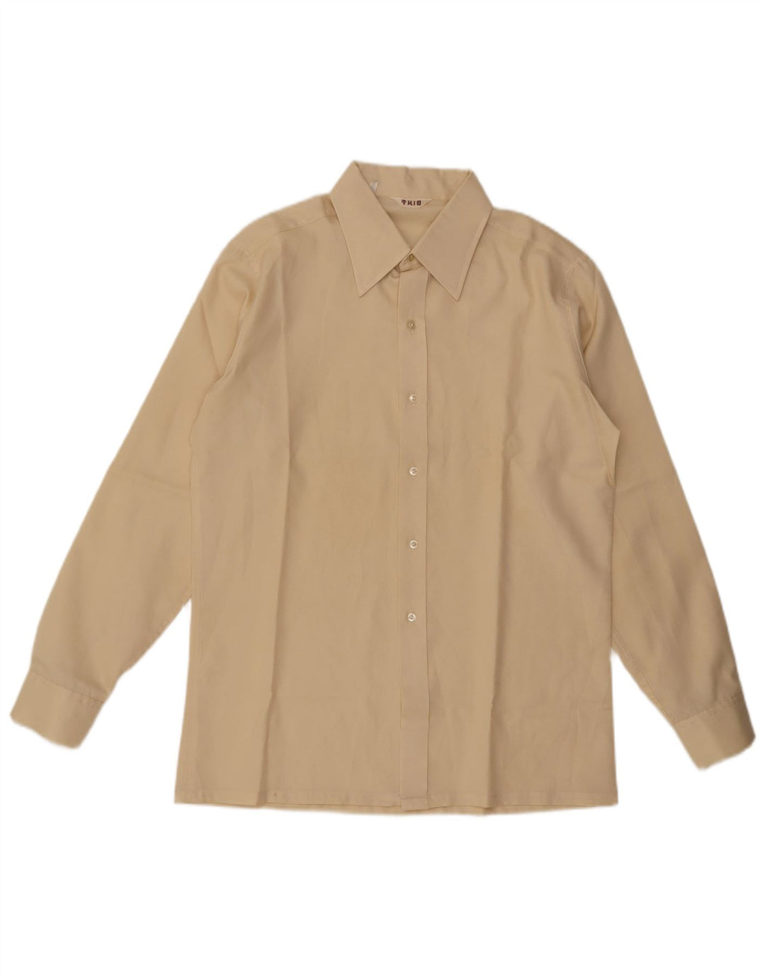 Vintage herreskjorte str. 42 16 1/2 Large Yellow