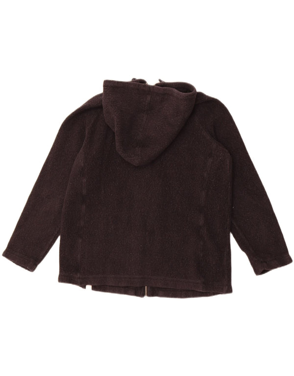 Fat Face Dame Hættetrøje Sweater UK 14 Medium Sort Bomuld