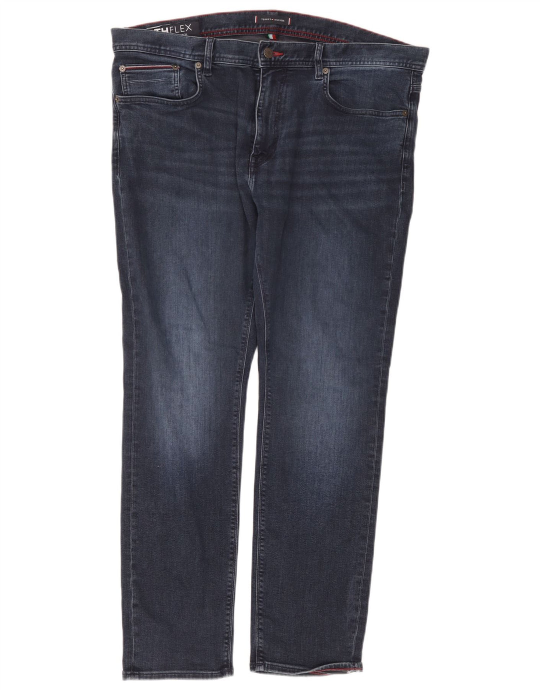 Tommy Hilfiger Herre Slim Jeans W38 L30 Marineblå Bomuld