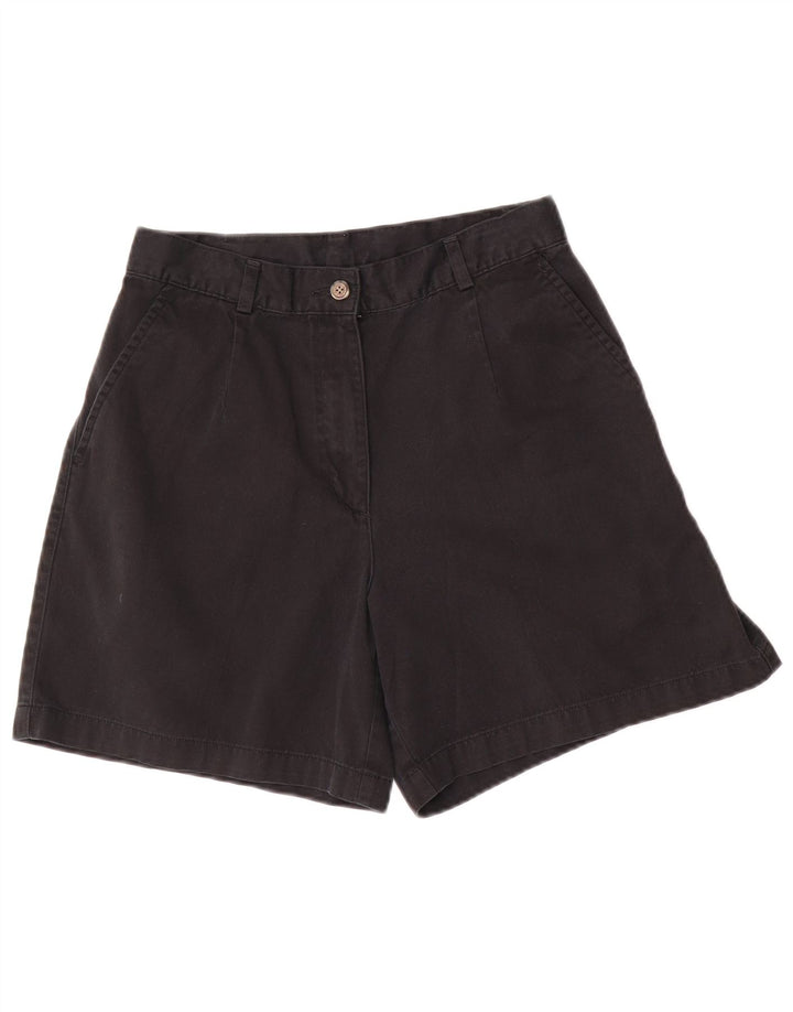 L.L.BEAN Chino Shorts til kvinder US 6 Medium W28 Sort Bomuld