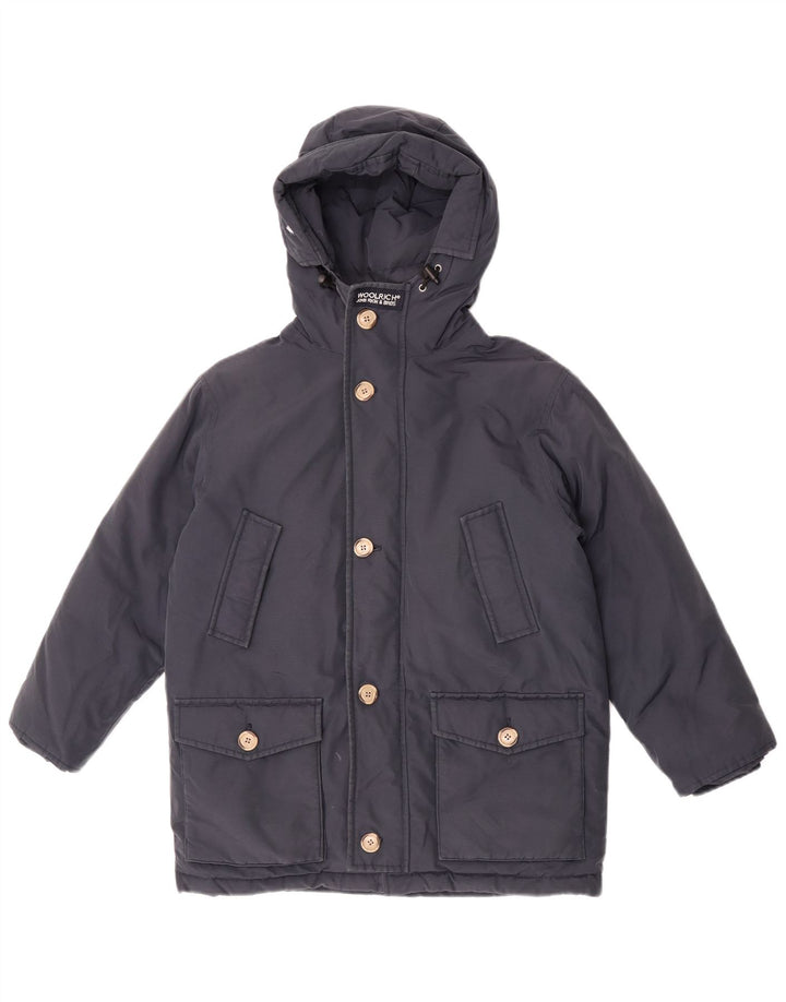 Woolrich hættejakke til drenge 9-10 år marineblå
