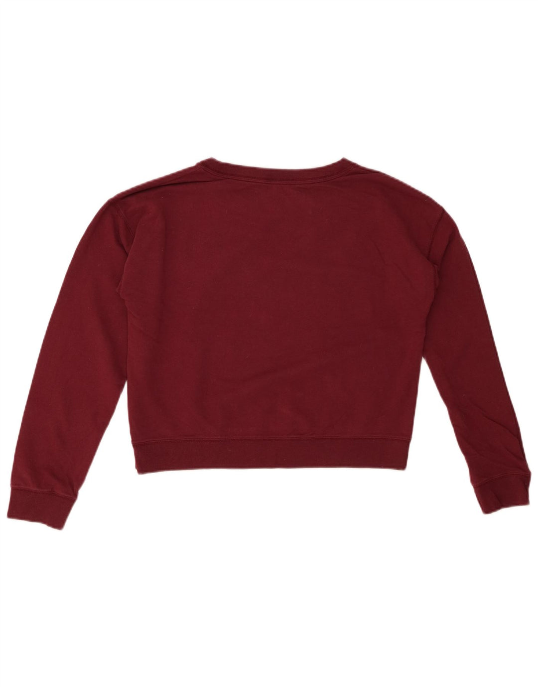 JACK WILLS Dame Oversized Crop Sweatshirt Jumper UK 8 Small Maroon