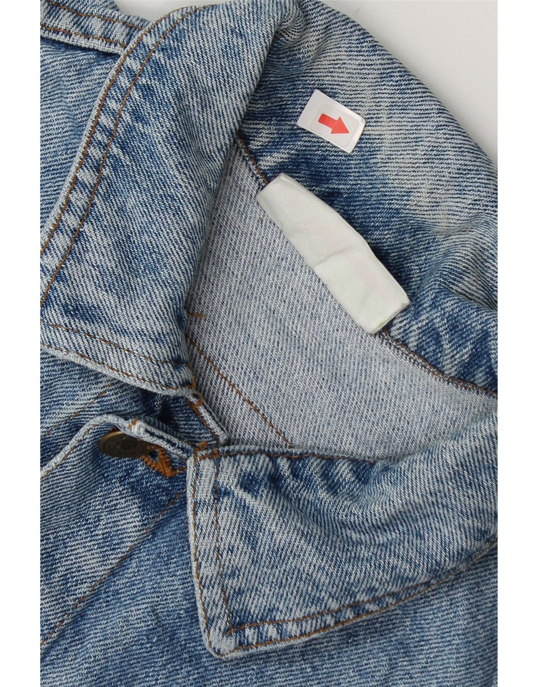 Benetton Boys Denimjakke 7-8 År Stor Blå Bomuld