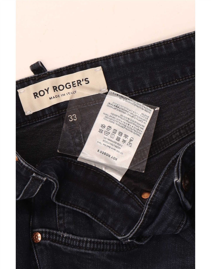 Roy Rogers Dame Slim Jeans W33 L31 Marineblå Bomuld