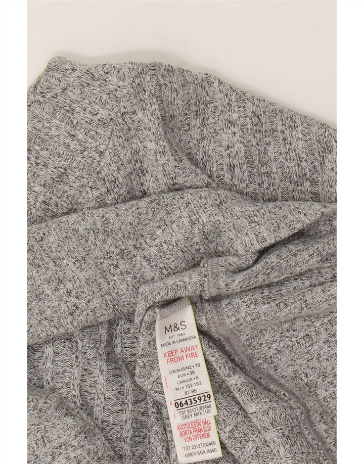 Marks & Spencer Dame sweater med rund hals DK 10 Small Grey Flecked