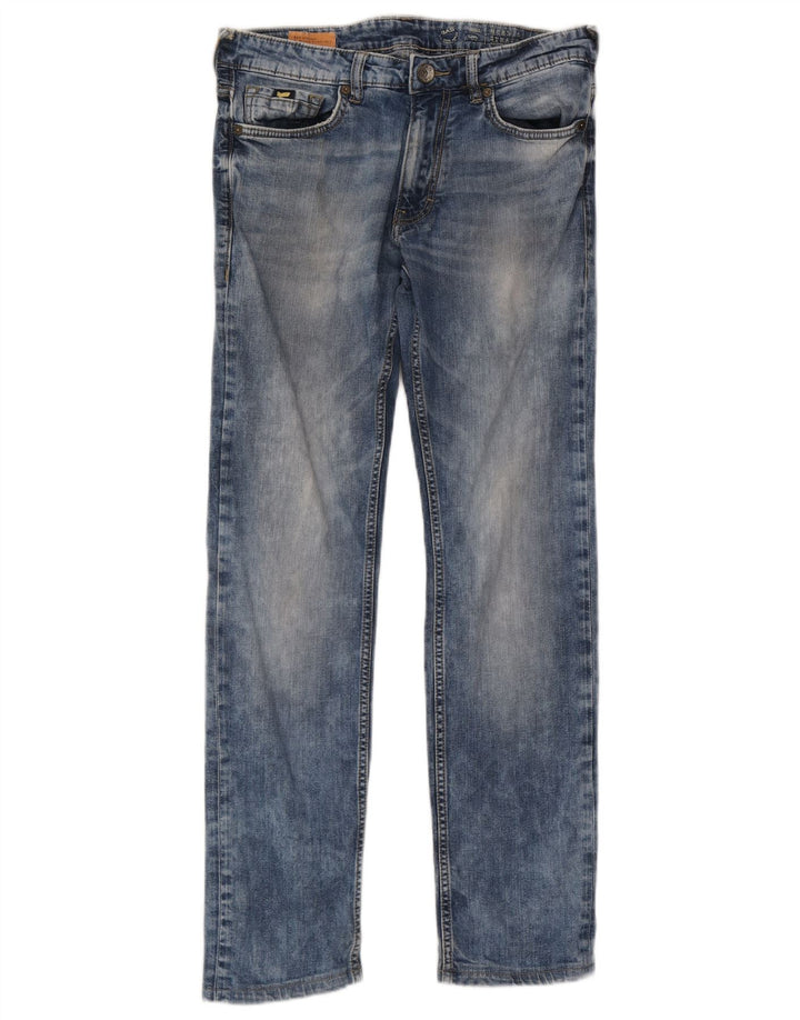 Gas Straight Jeans til kvinder W32 L30 Blå Bomuld