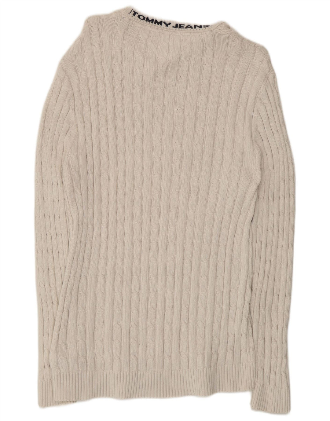 Tommy Hilfiger Herre Crew Neck sweater Medium White Bomuld