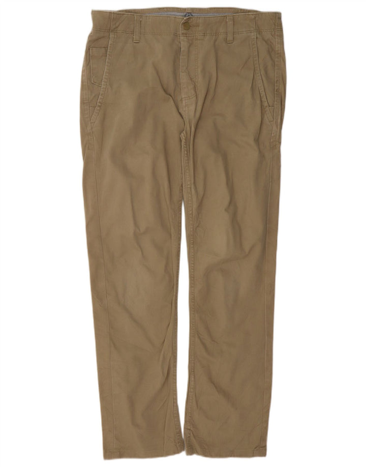 DOCKERS Skinny Chinobukser til mænd W32 L28 Khaki Bomuld
