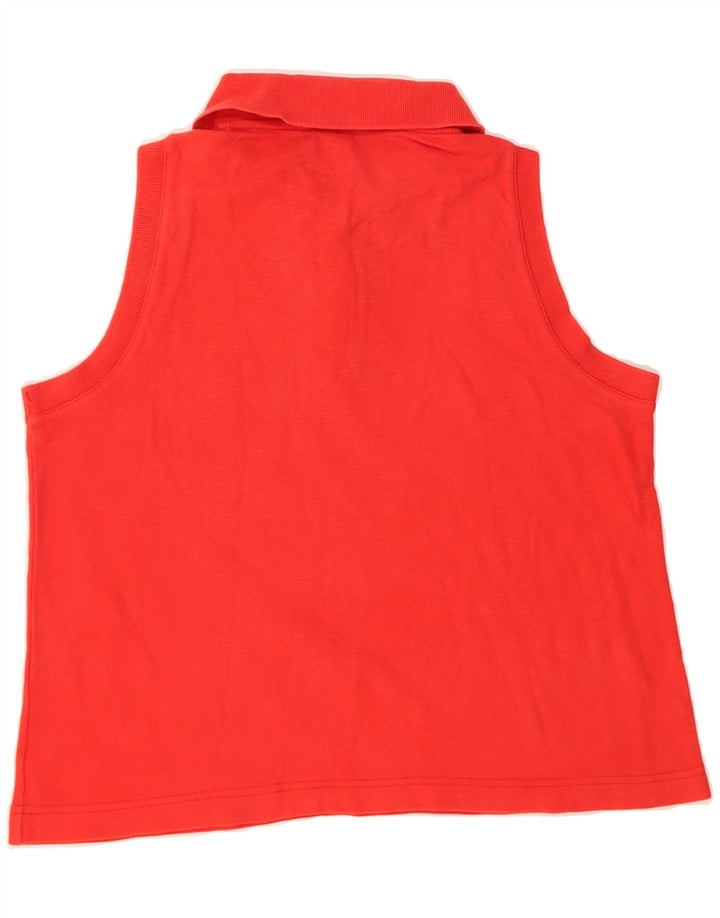 FILA Womens Sleeveless Polo Shirt US 10 Large Red Cotton Vintage Fila and Second-Hand Fila from Messina Hembry 