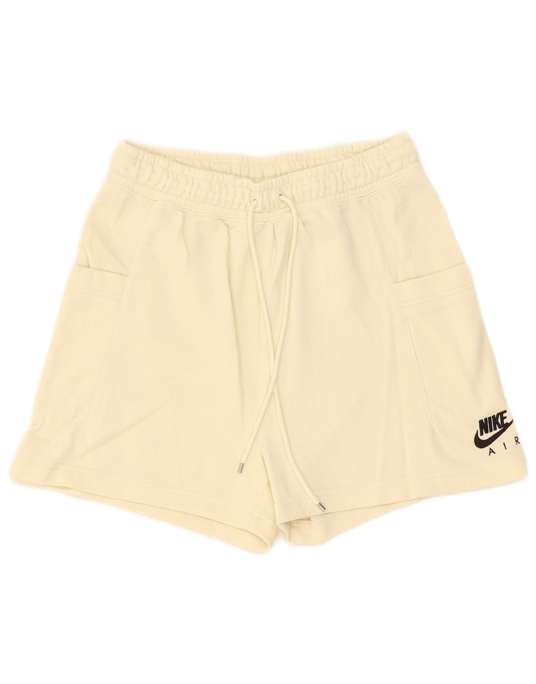 Nike sportsshorts til kvinder UK 8 Små beige bomuld
