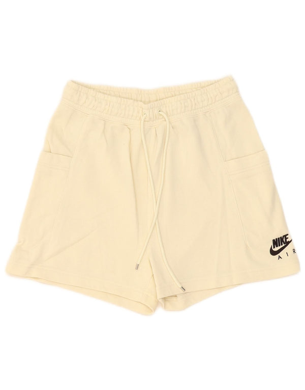 Nike sportsshorts til kvinder UK 8 Små beige bomuld