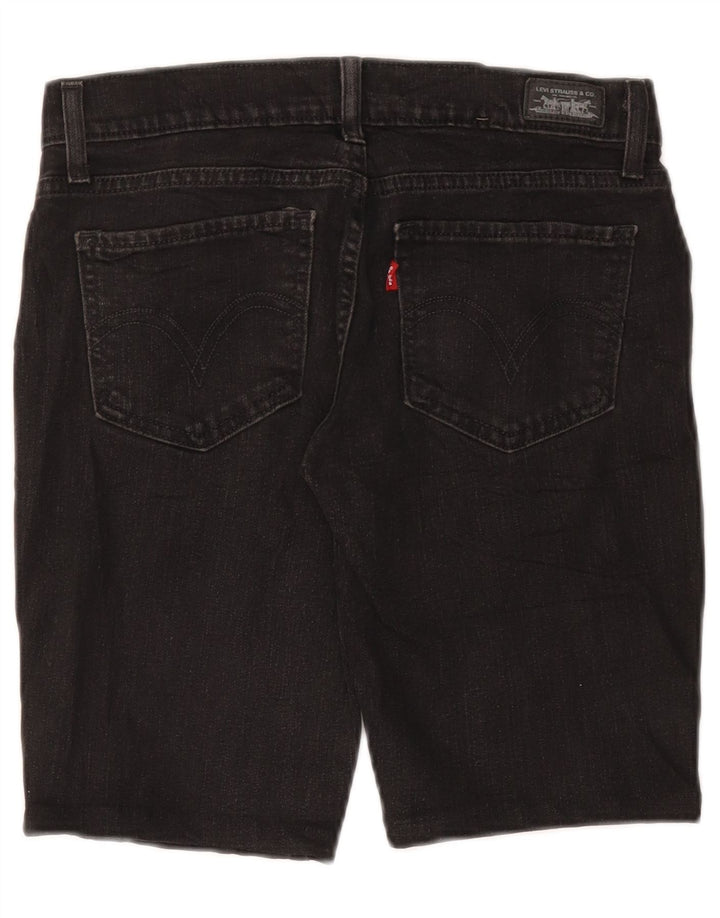LEVI'S Dame 524 Super Low Denim Shorts US 7 Medium W30 Grå Bomuld