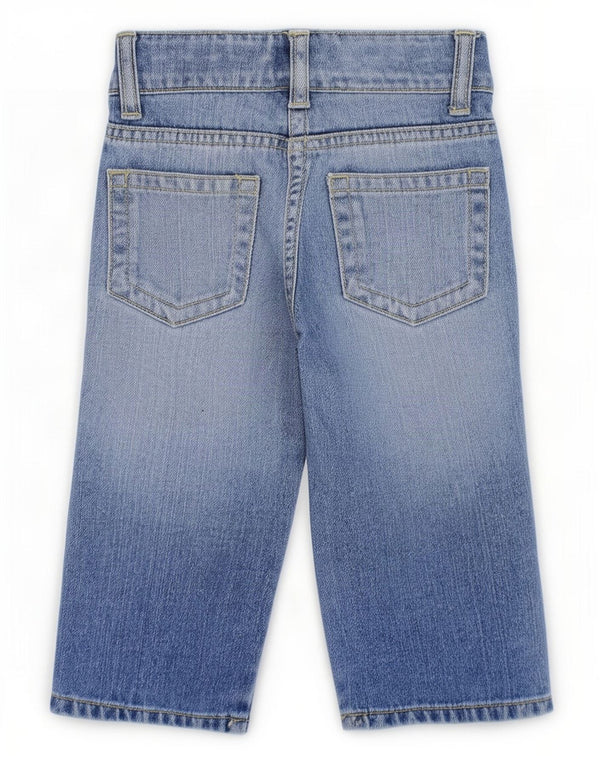 Benetton Baby Boys Straight Jeans 12-18 måneder W18 L11 Blå Bomuld