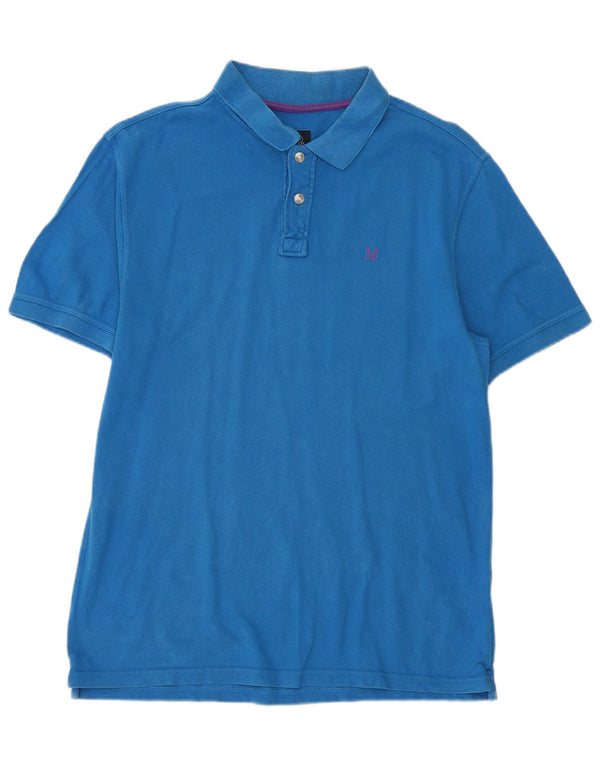 Besætningstøj Herre poloshirt Stor blå bomuld