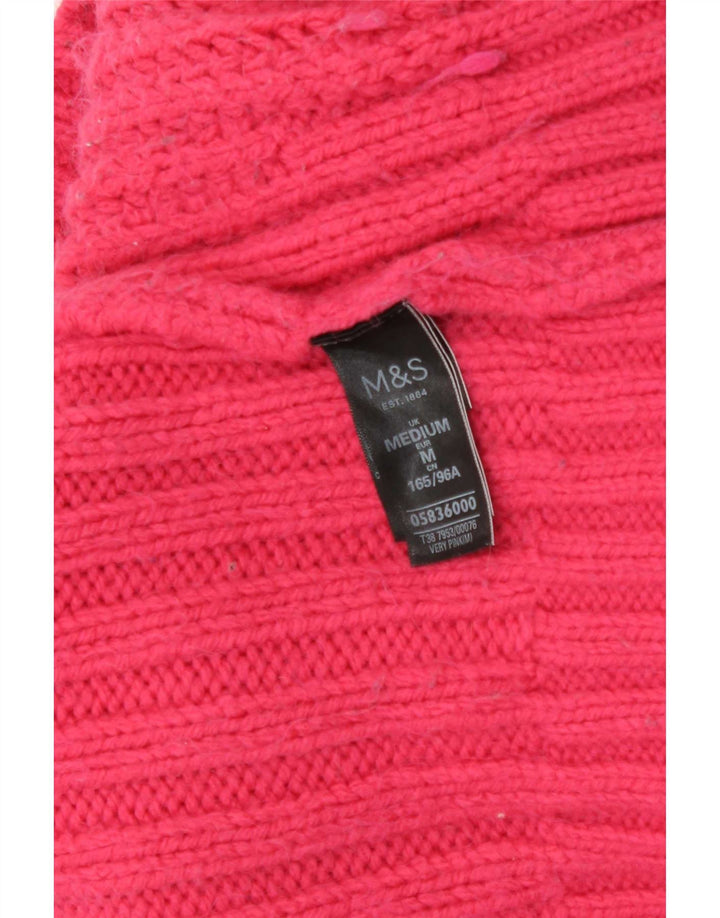 Marks & Spencer Dame Turtle Neck Jumper Sweater UK 12 Medium Pink