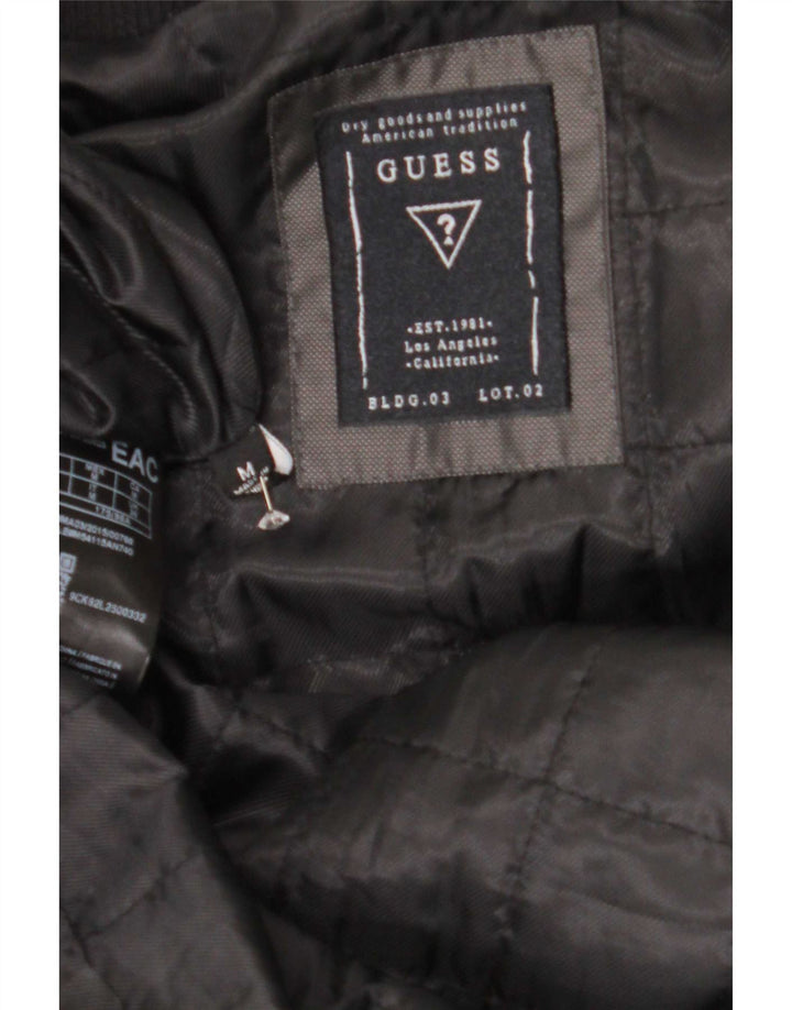 Guess Herre Bomber Jacket UK 38 Medium Sort Polyester
