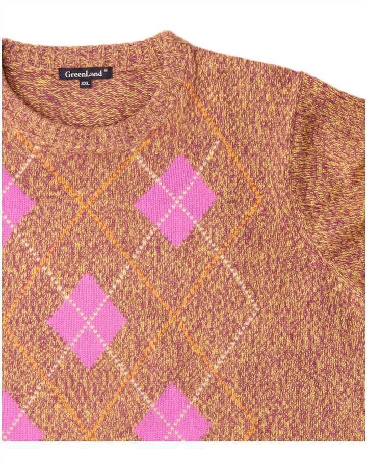 GREENLAND Womens UK 20 2XL Flerfarvet Argyle/Diamond Akryl