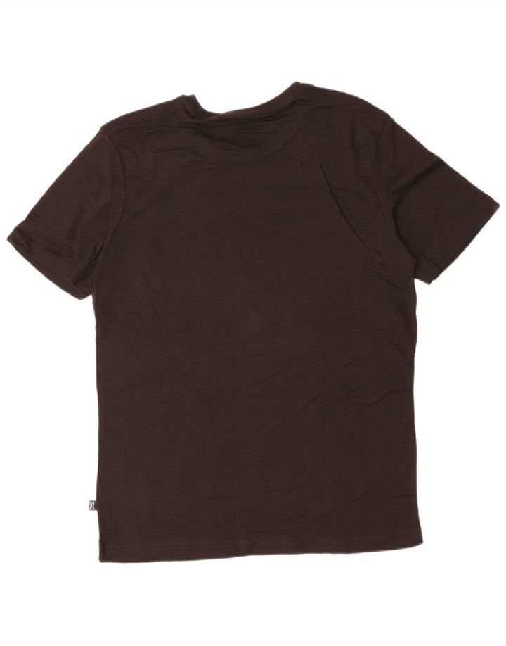 PUMA Grafisk T-shirt til mænd, medium sort bomuld