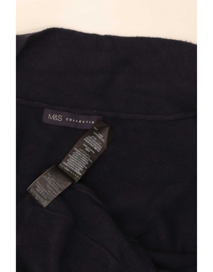 Marks & Spencer Dame Longline Cardigan Sweater UK 12 Medium Navy Blue