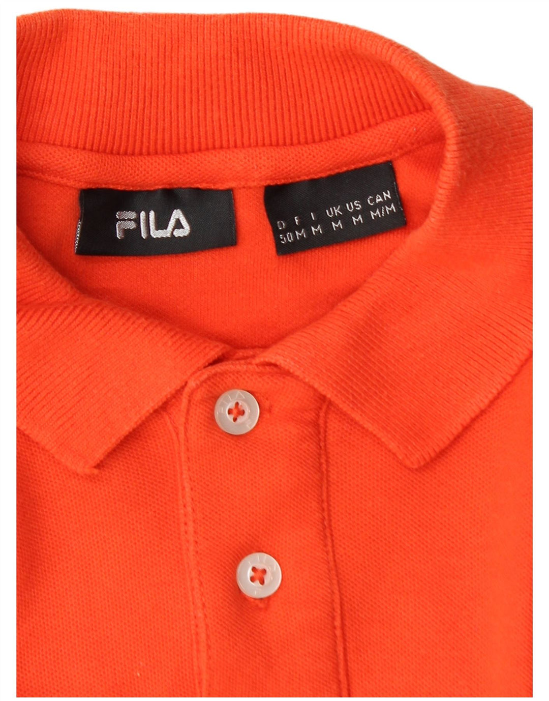 Fila Herre poloshirt Medium Orange Bomuld