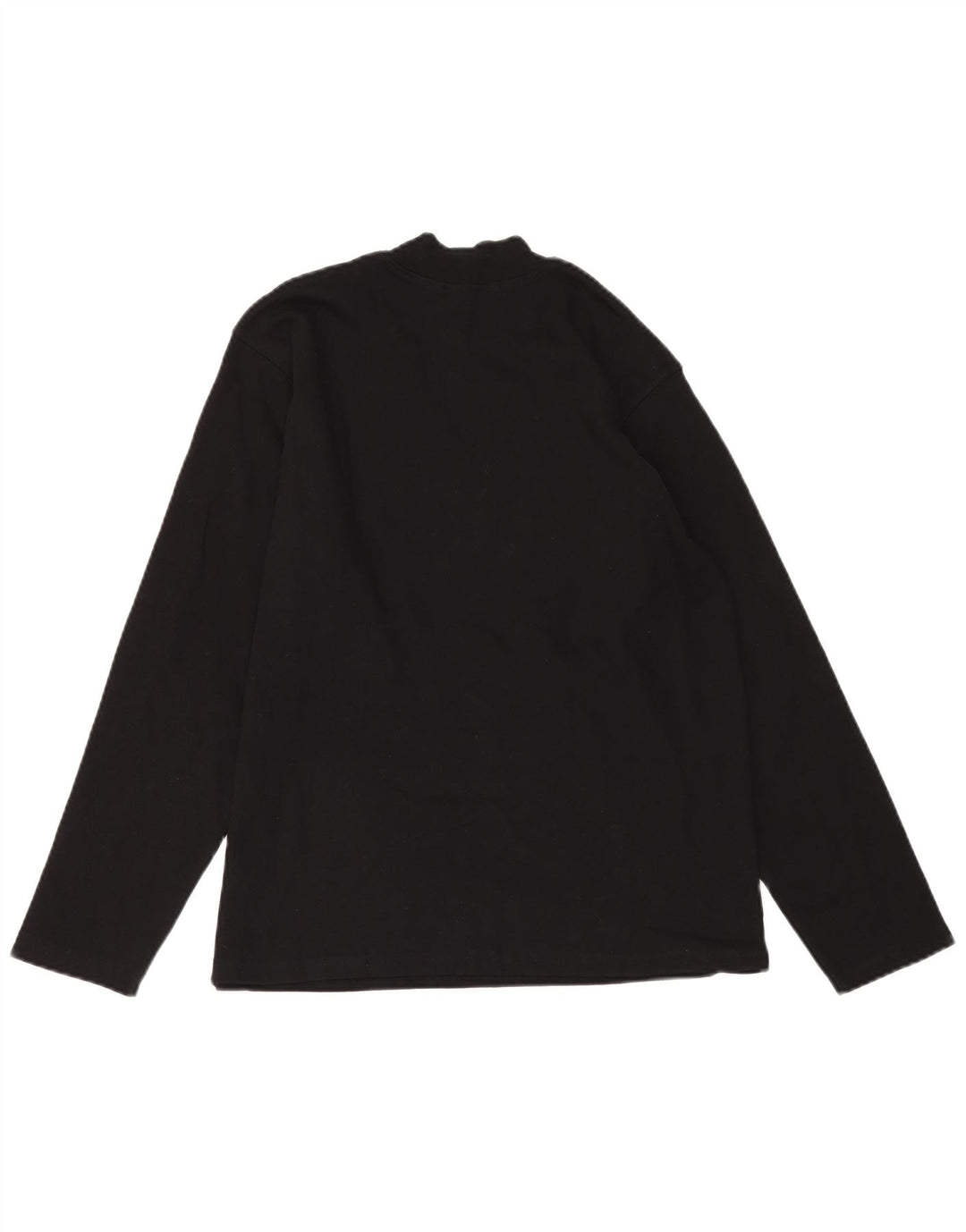 FERRE Womens Graphic Top Long Sleeve IT 44 Medium Black Cotton
