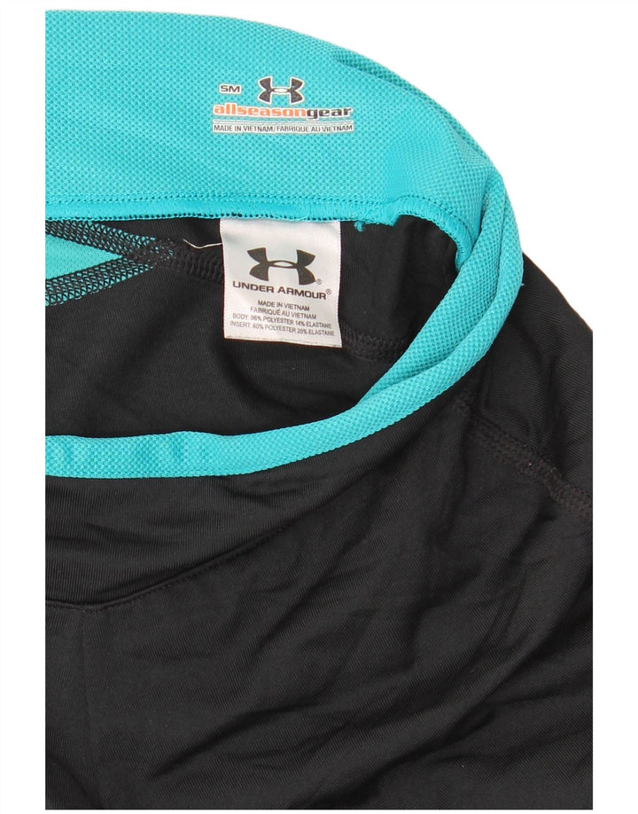 Under Armour Dame Capri Træningsdragt Bukser UK 10 Small Black Polyester