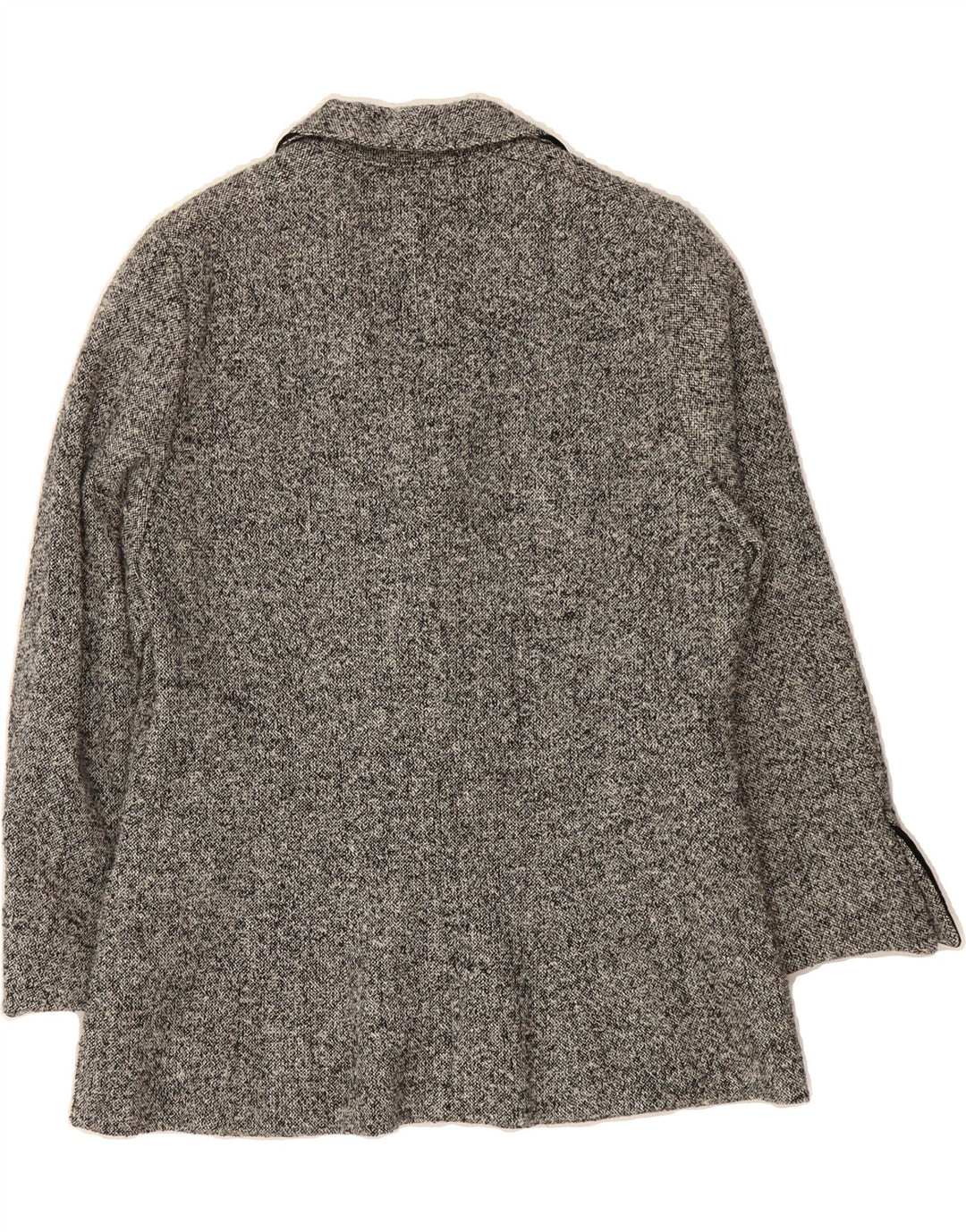 JEAN PAUL Womens 3/4 Sleeve Blazer Jacket UK 14 Large Grey Flecked Vintage Jean Paul and Second-Hand Jean Paul from Messina Hembry 
