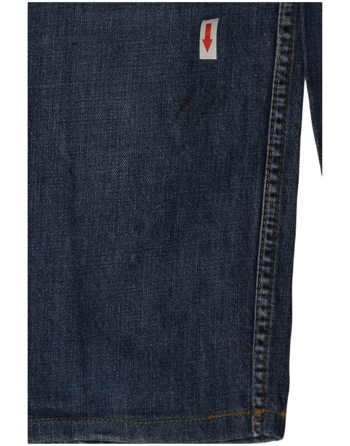 Zara Herre Distressed Tapered Jeans EU 42 Large W32 L28 Blue