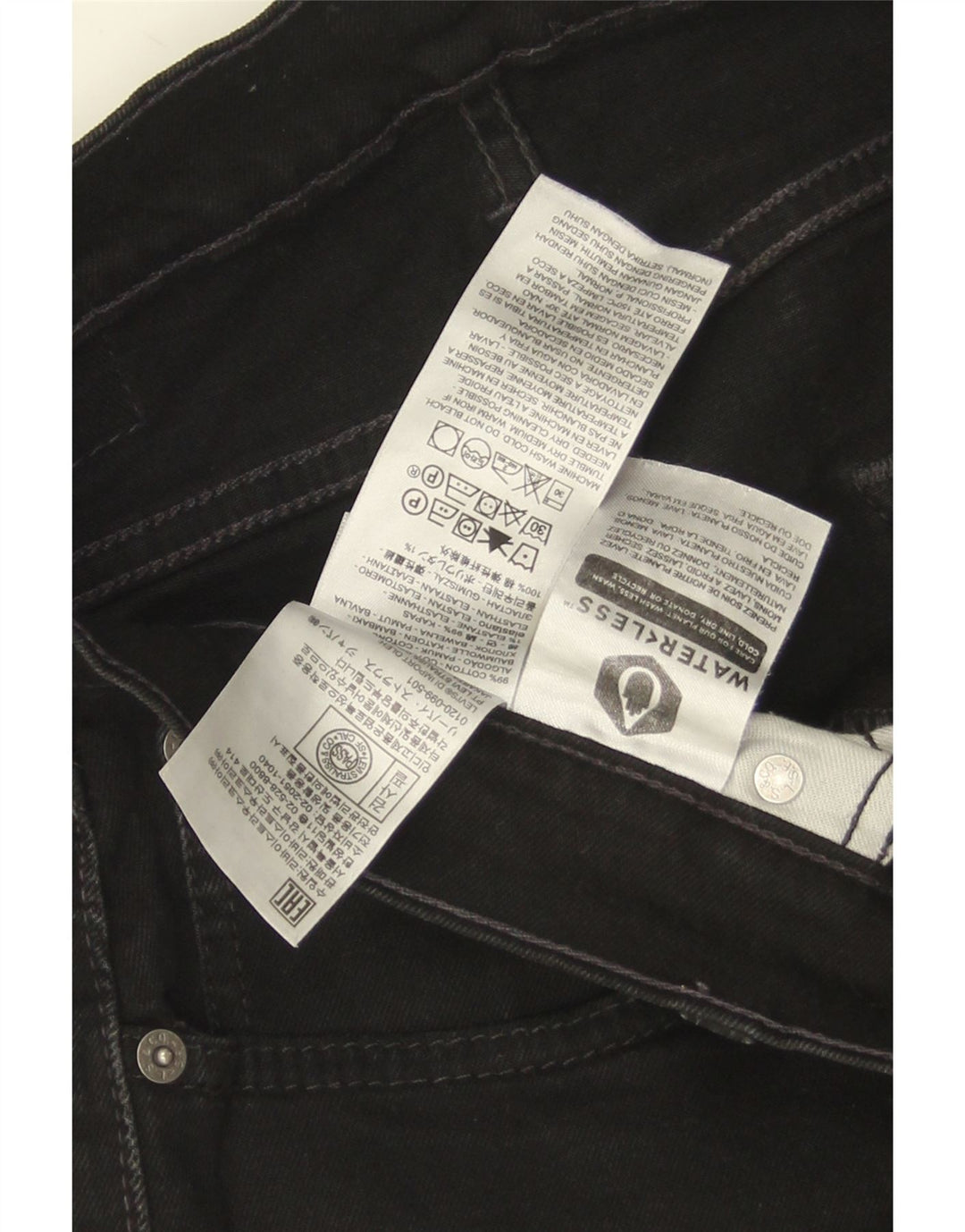 Levi's Herre 512 Slim Tapered Jeans W32 L32 Sort Bomuld